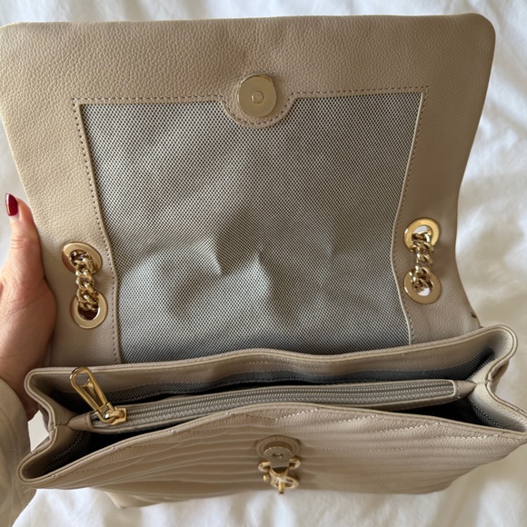 Rebecca Minkoff Cream Quilted Shoulder Bag - Picture 3 of 4